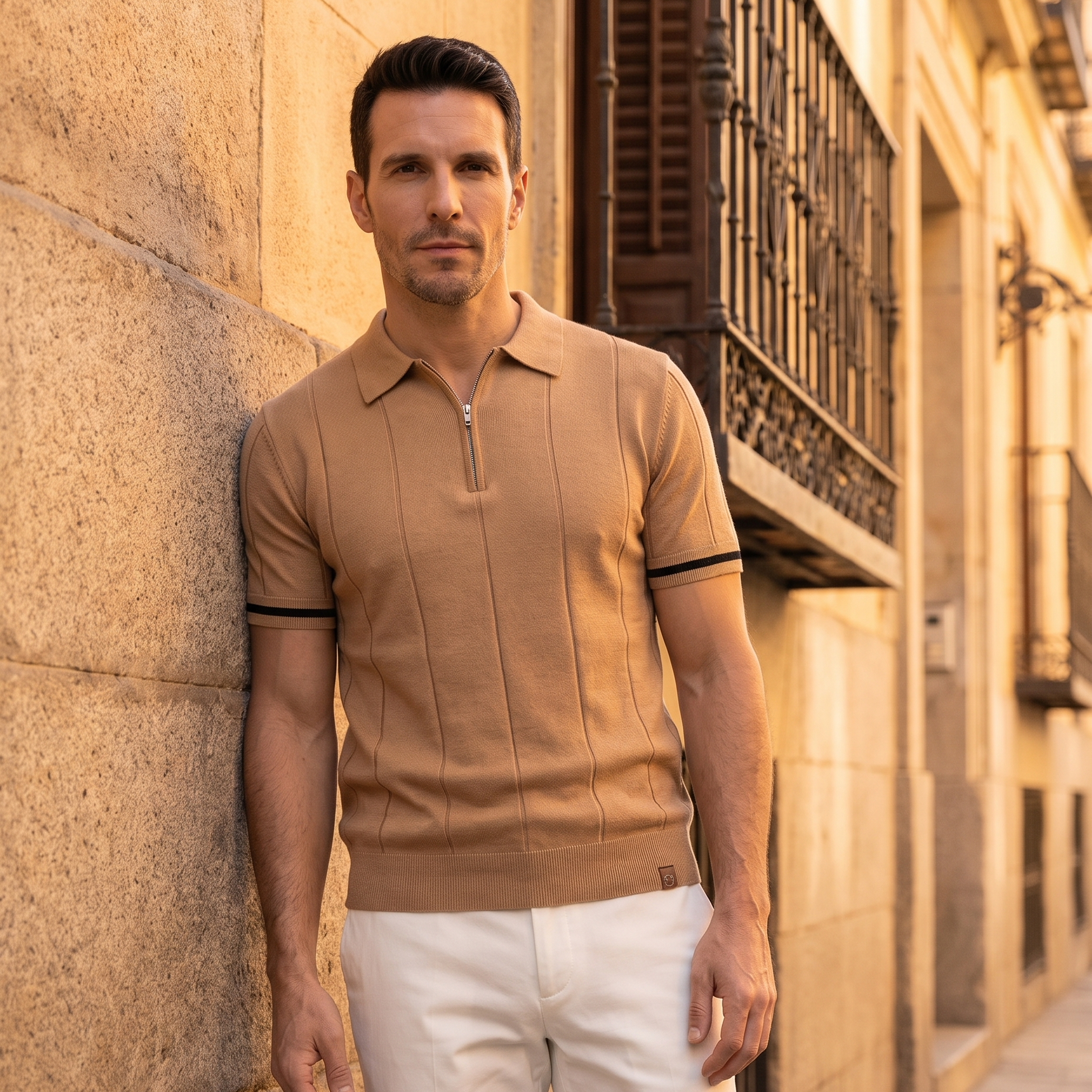 Diego | Polo con cremallera - estilo Aurelia Madrid