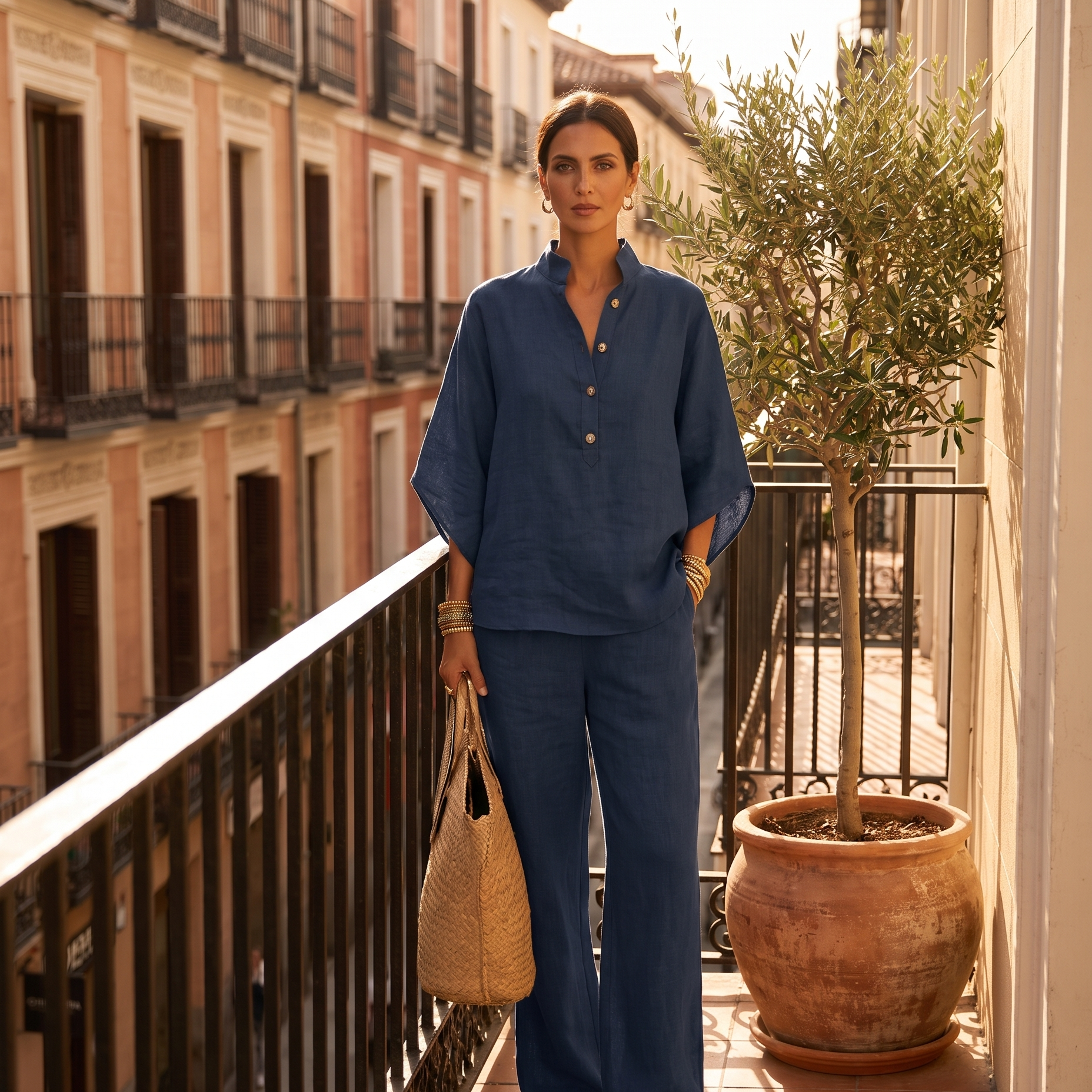 Elena | Conjunto de lino - estilo Aurelia Madrid