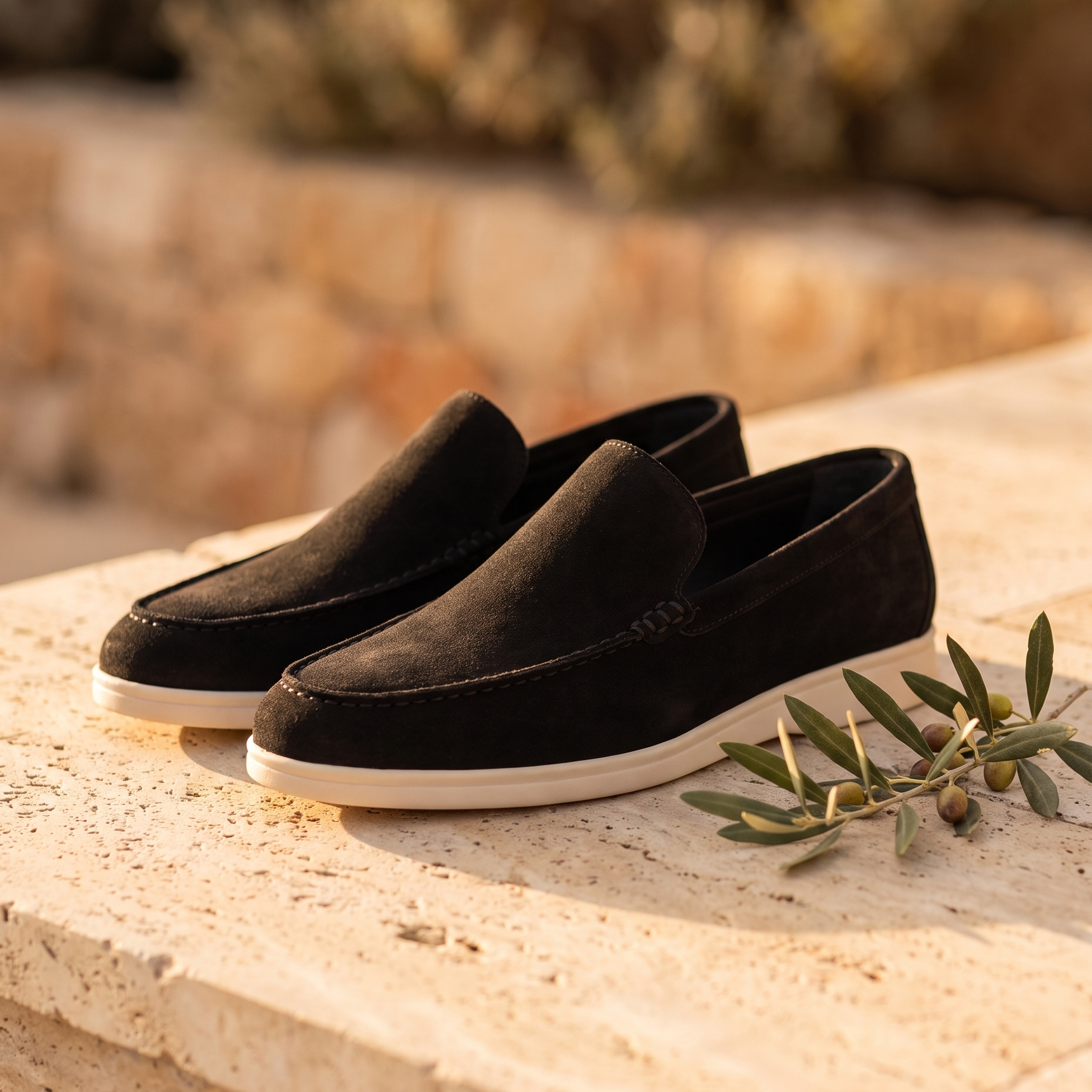 Tomás | Elegantes mocasines de ante - estilo Aurelia Madrid