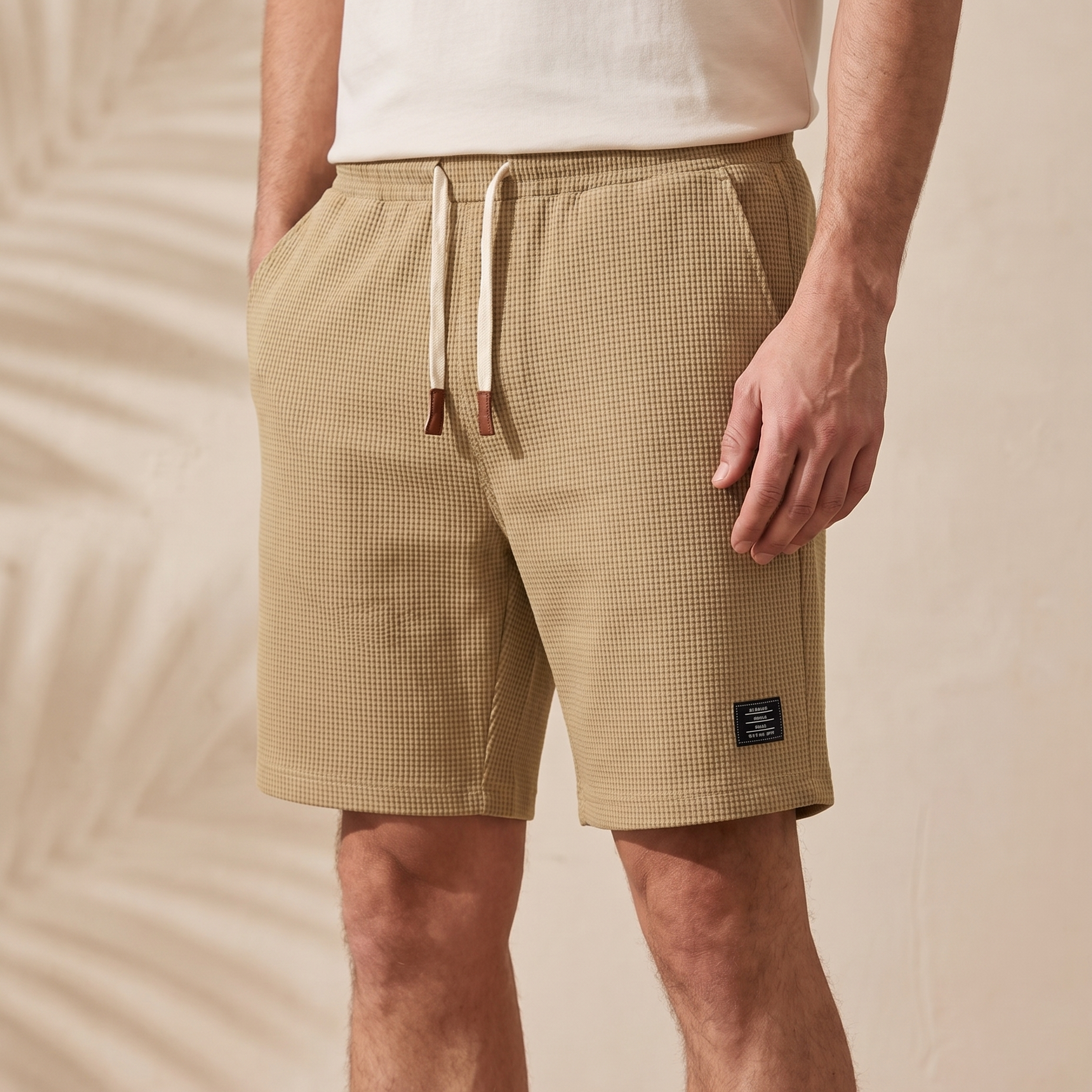 Bermuda waffle Álvaro - Beige
