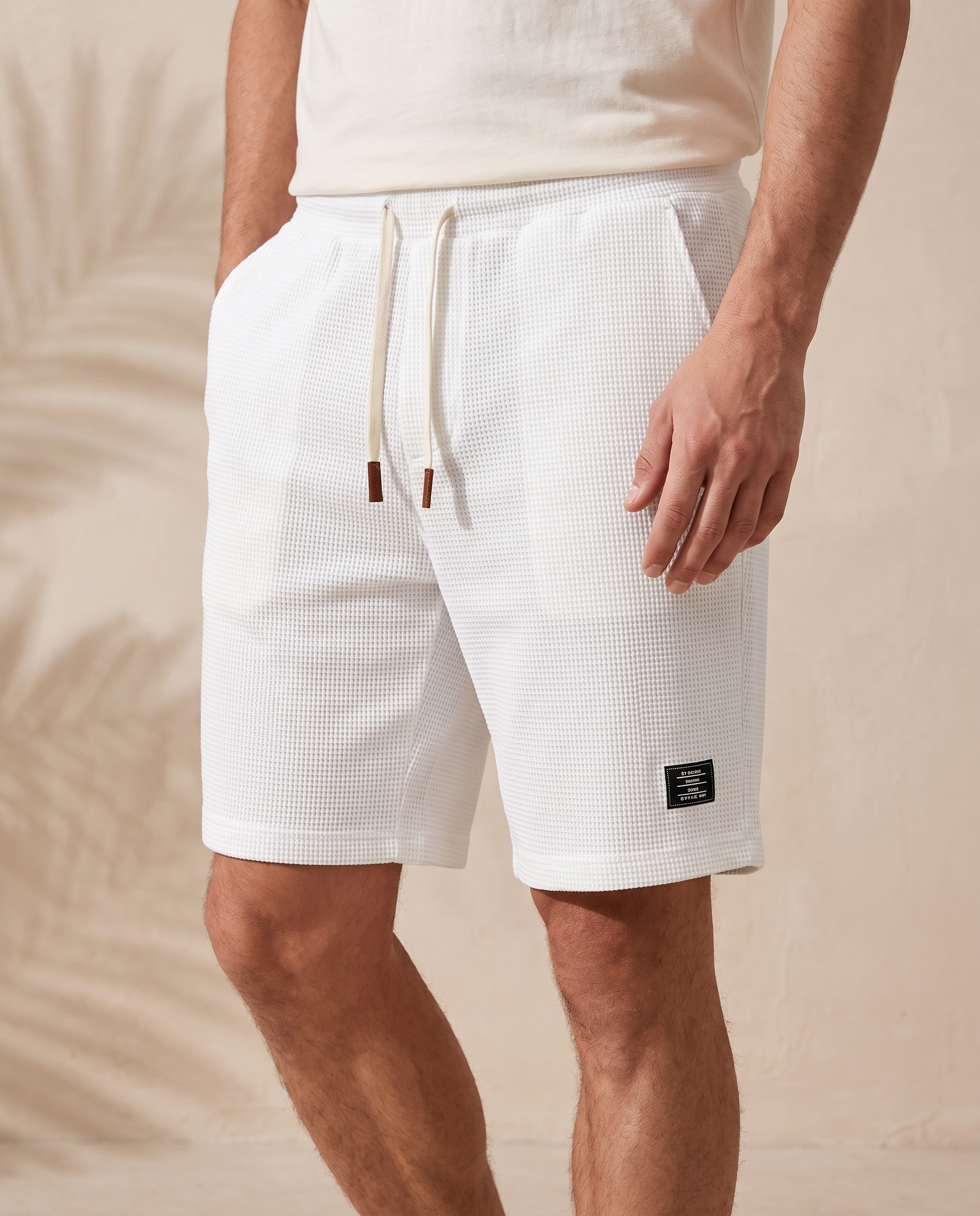Bermuda waffle Álvaro - Blanco