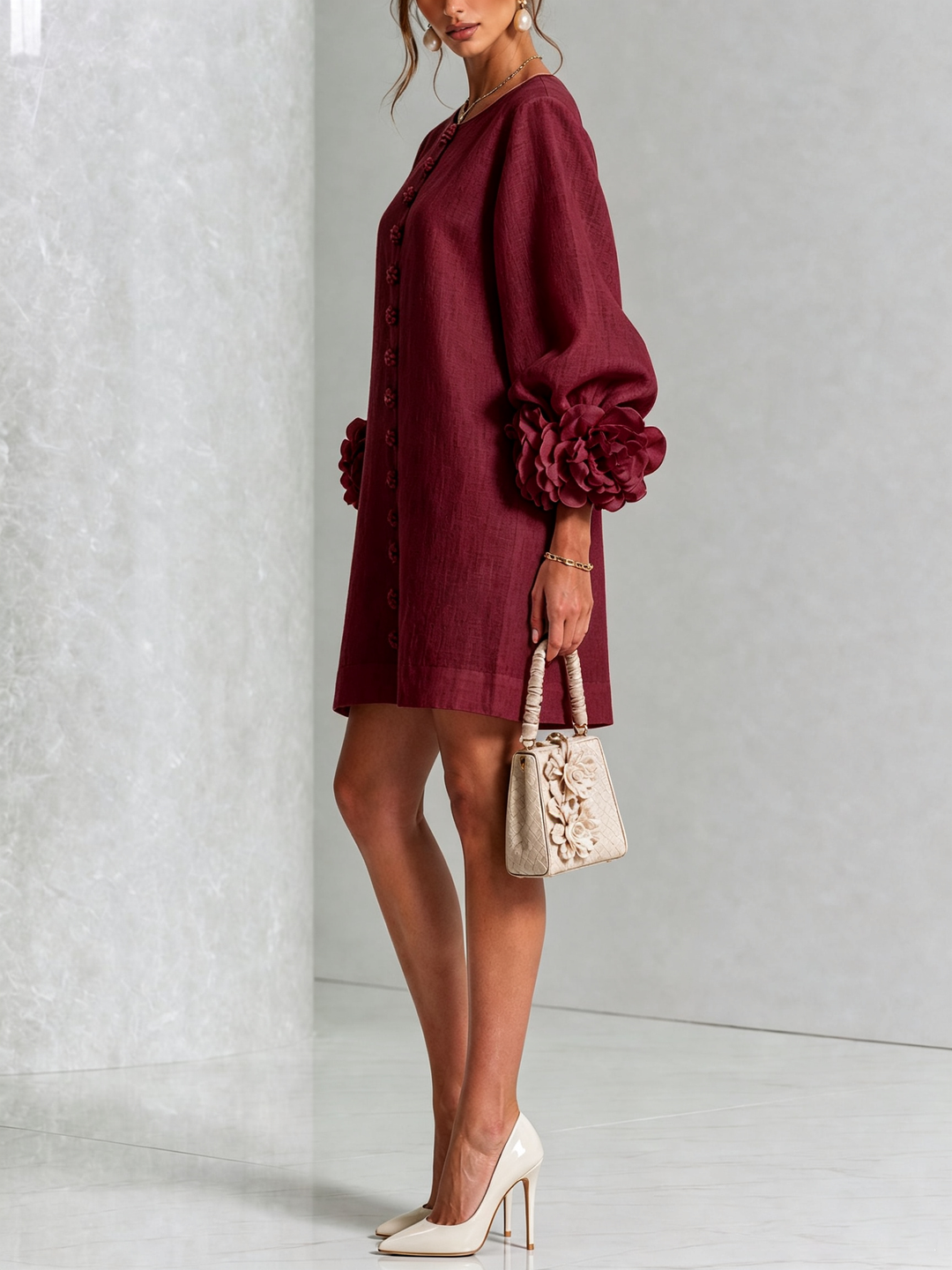 Élodie | Vestido Floral Botonado