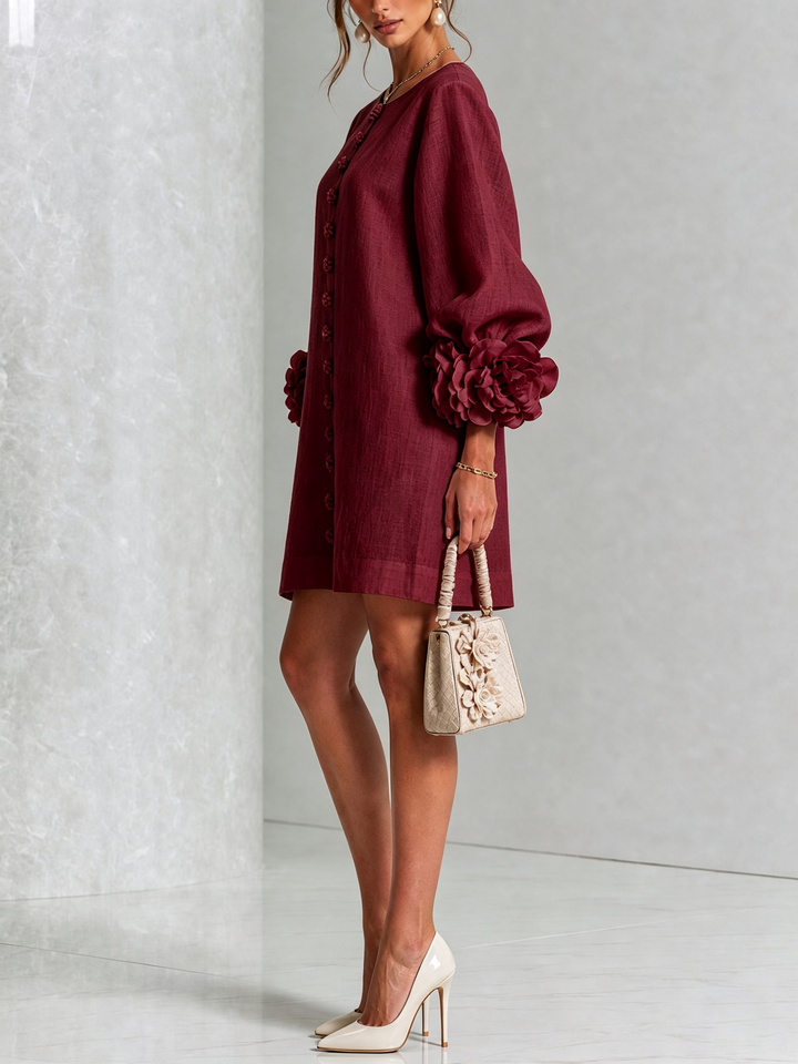 Élodie | Vestido Floral Botonado