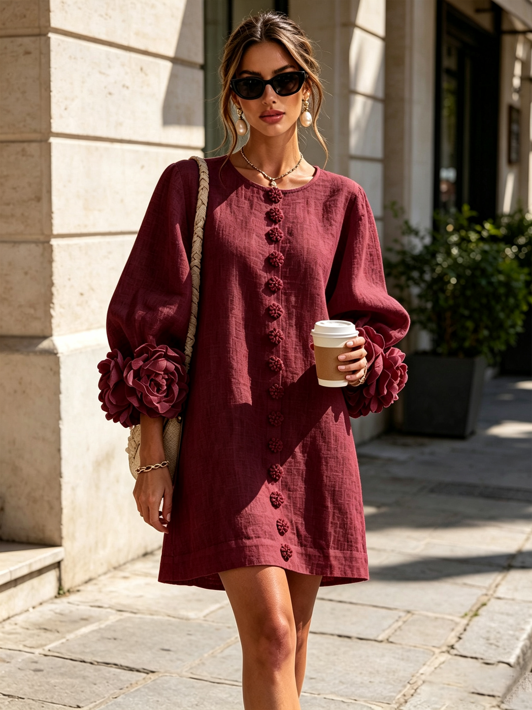 Élodie | Vestido Floral Botonado