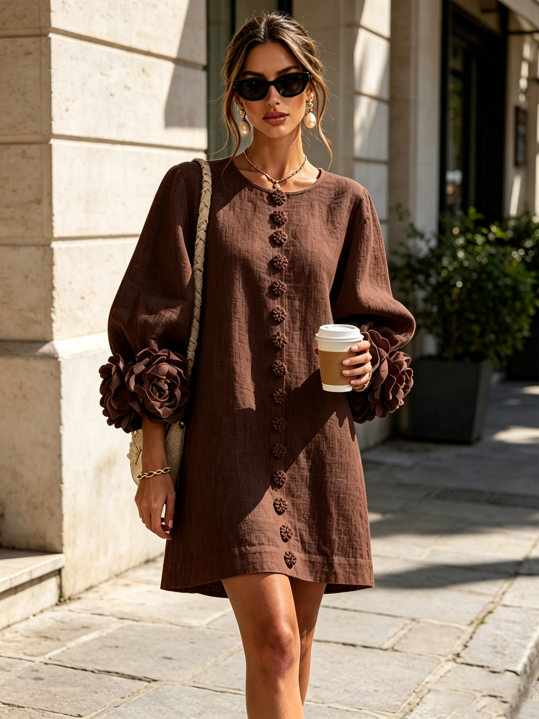 Élodie | Vestido Floral Botonado