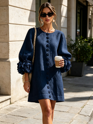 Élodie | Vestido Floral Botonado