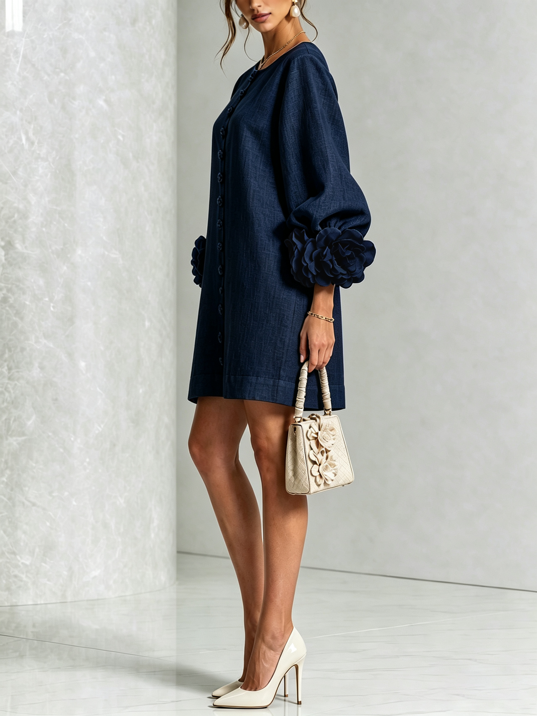 Élodie | Vestido Floral Botonado