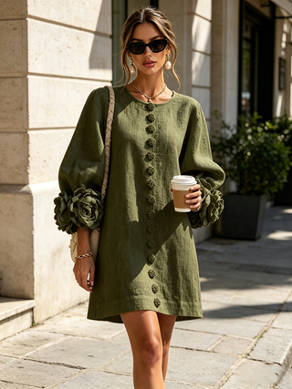Élodie | Vestido Floral Botonado