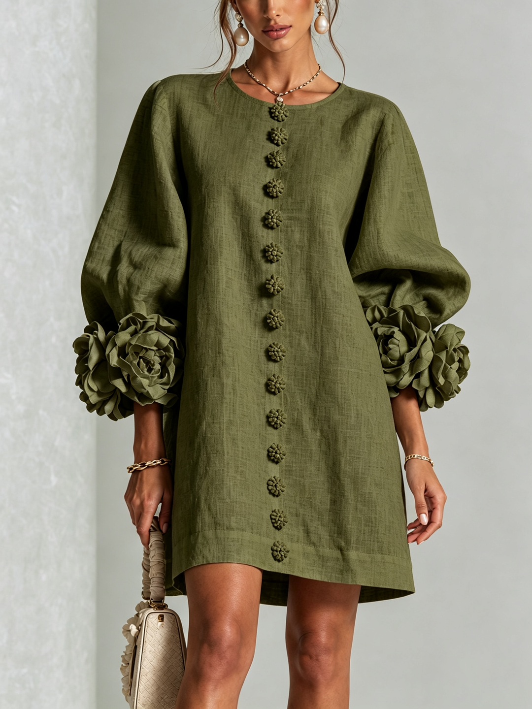 Élodie | Vestido Floral Botonado