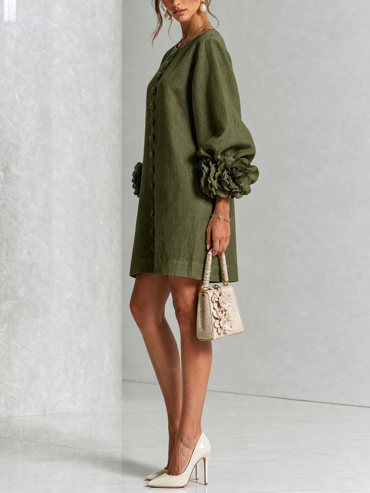 Élodie | Vestido Floral Botonado