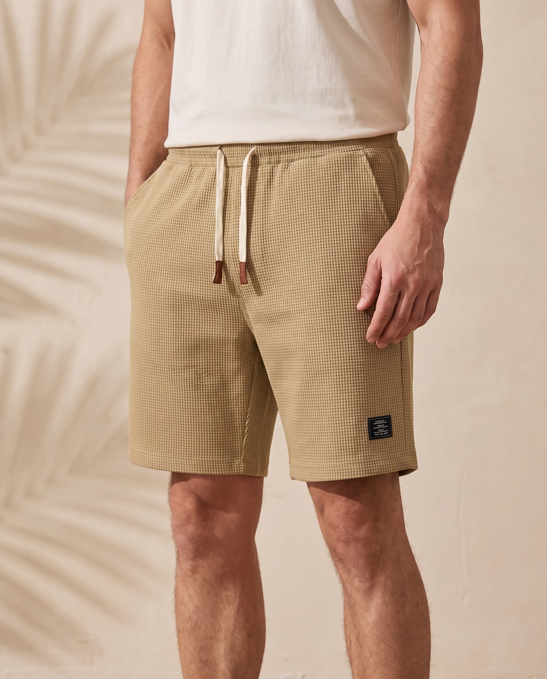 Bermuda waffle Álvaro - Beige
