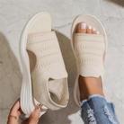 Valentina | Sandalias de plataforma transpirables - Beige
