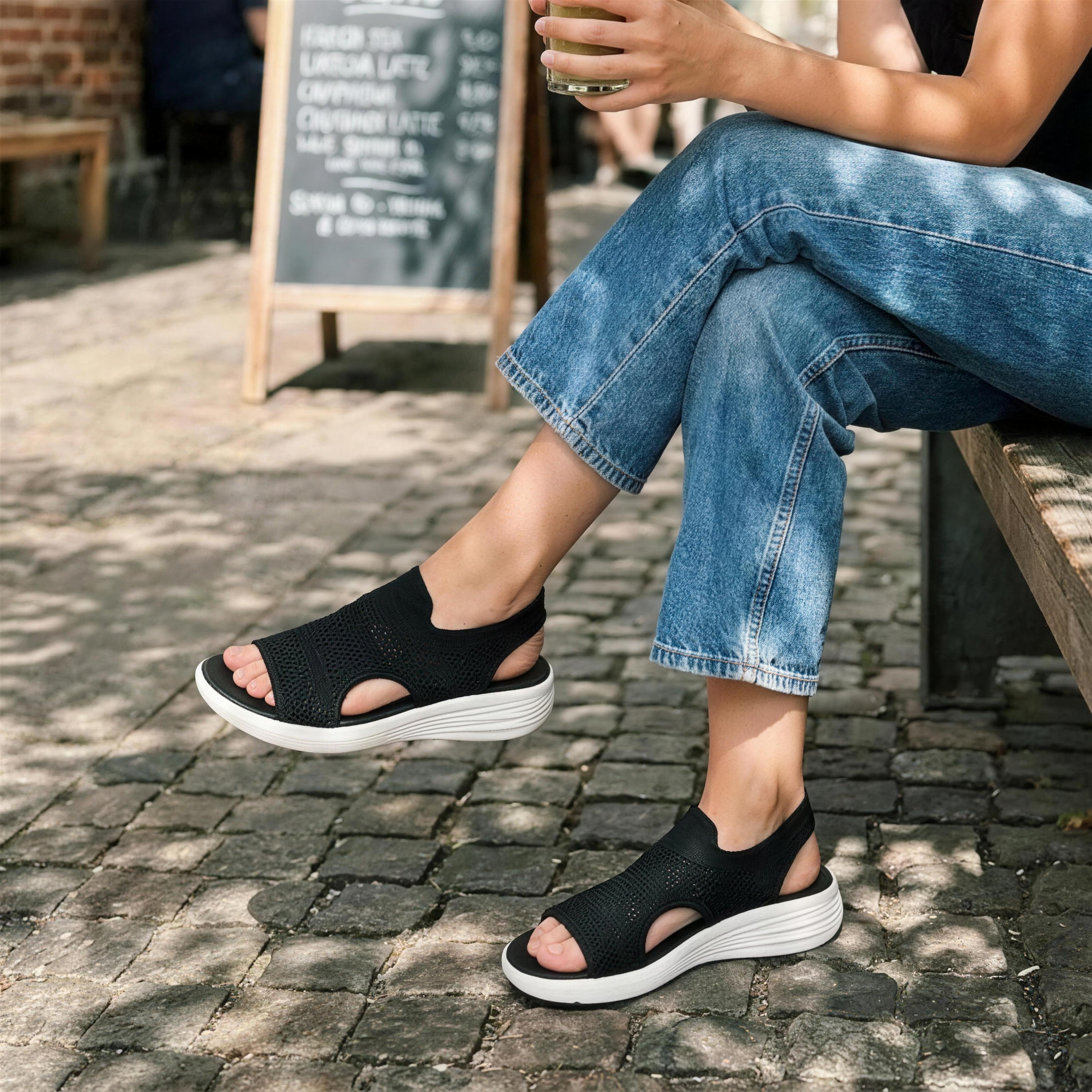 Valentina | Sandalias de plataforma transpirables