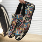 Hugo | Mocasines de tejido étnico - Negro