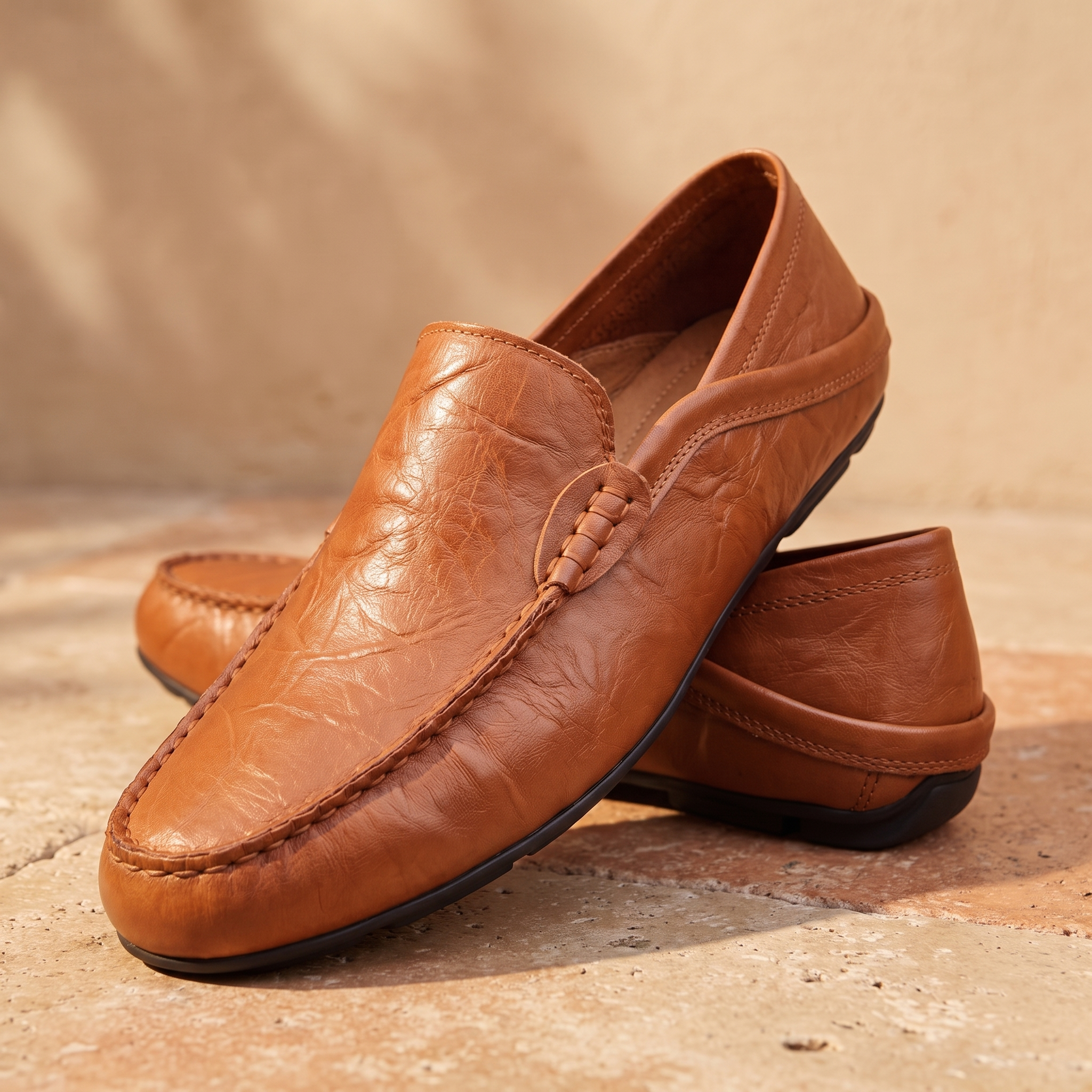 Lorenzo | Mocasines Clásicos de Piel - Marrón