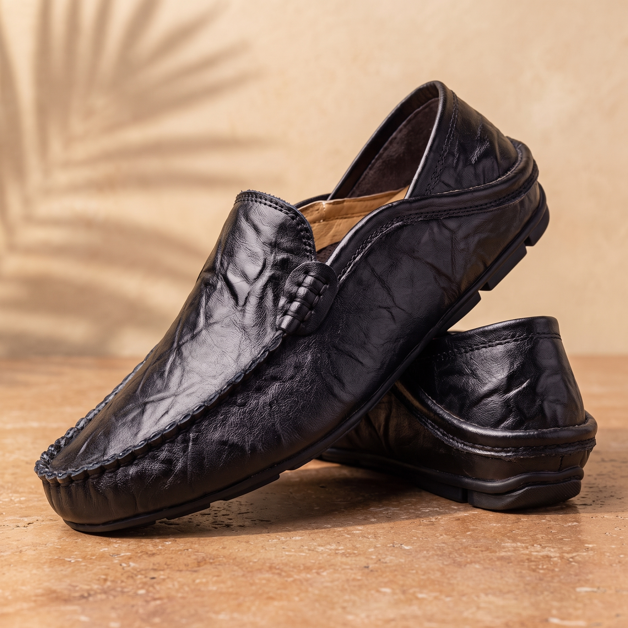 Lorenzo | Mocasines Clásicos de Piel - Negro