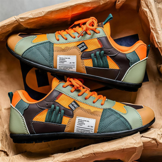 Thiago | Zapatillas retro multicolor - Naranja